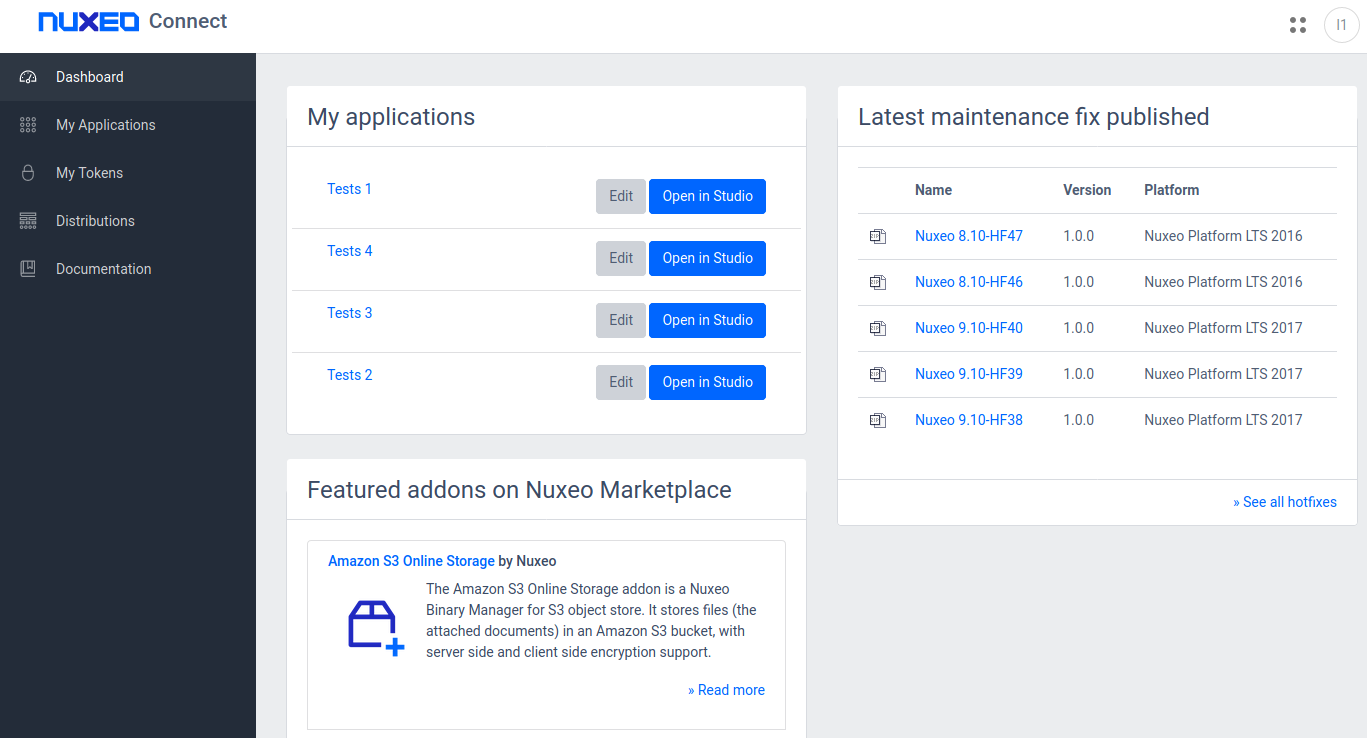 connect dashboard look update