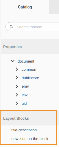 layout blocks catalog