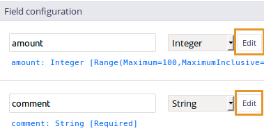 Field Configuration Constraint