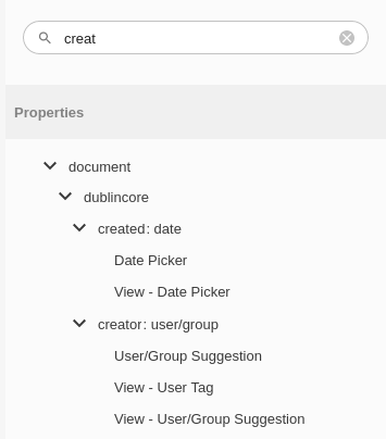 properties filtering