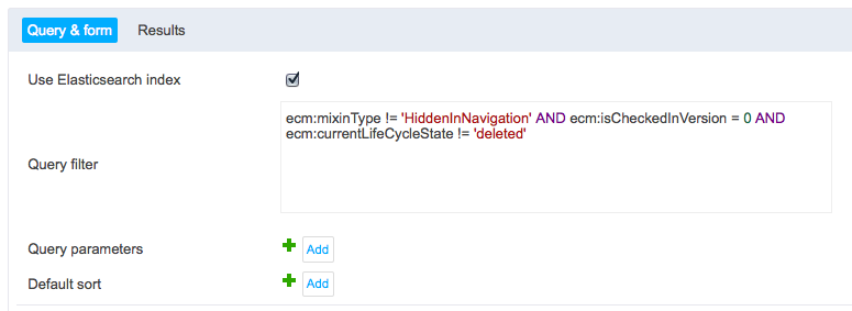 Content View - Query Definition